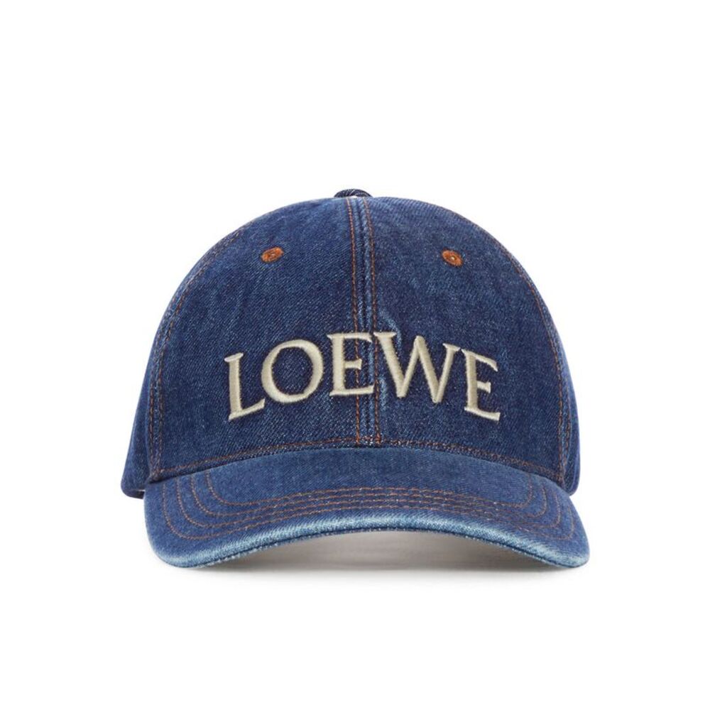 Loewe Men Loewe Cap In Denim